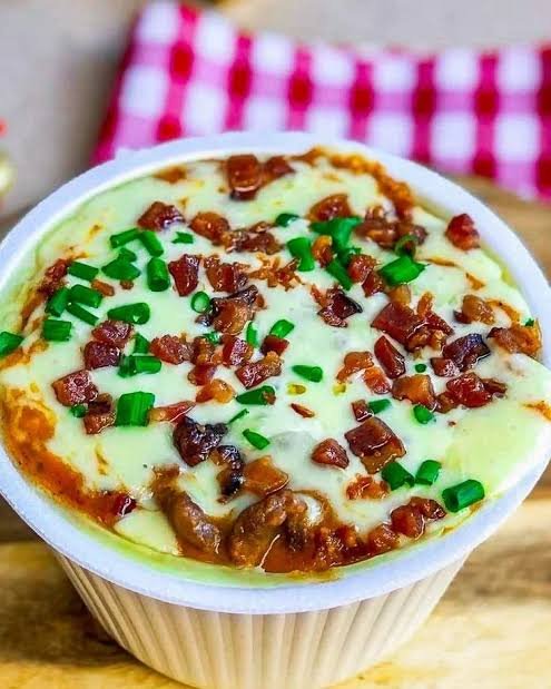 Batata cremosa no pote